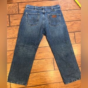Wrangler jeans men’s 38x30 blue Straight cotton western cowboy rodeo comfort